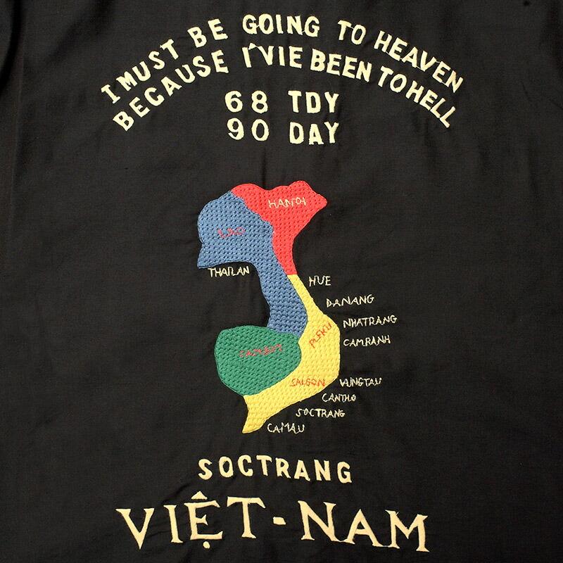 TAILORTOYO テーラー東洋 #TT15880 Late 1960s Style コットンレーヨン ベトナムジャケット『VIETNAM MAP』エイジングモデルメンズ 男性 アウター ブルゾン ミの画像