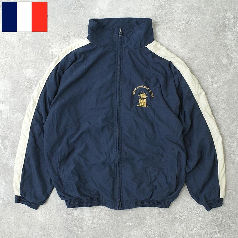 フランス軍 ST CYR ジムジャケット Distri Sport ネイビー USED 