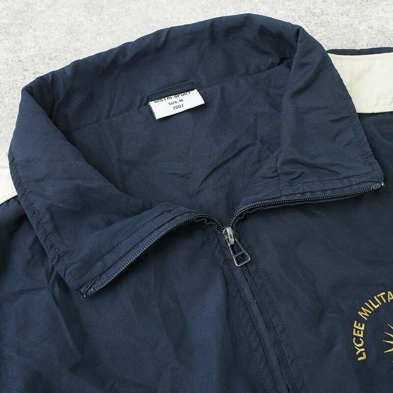 フランス軍 ST CYR ジムジャケット Distri Sport ネイビー USED