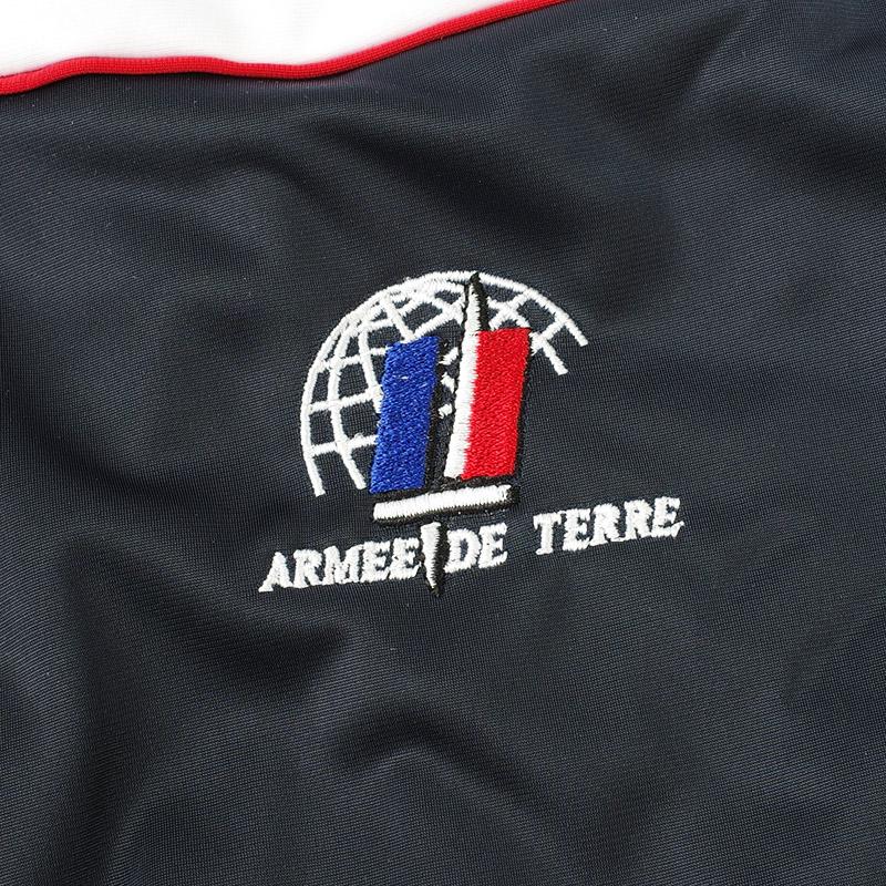 フランス軍 ARMY トレーニング ジムジャケット ネイビー×ホワイト
