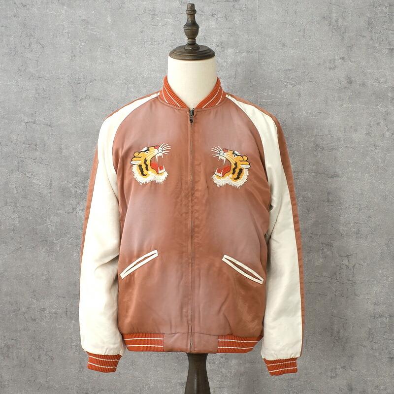 HOUSTON ヒューストン 別珍スーベニアジャケット オレンジ XL HOUSTON / ヒューストン 51469 RAYON SOUVENIR JACKET (MAIKO