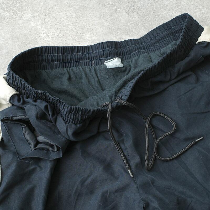 フランス軍 ST CYR トレーニング ジムパンツ H.L.GROUP ネイビー USED