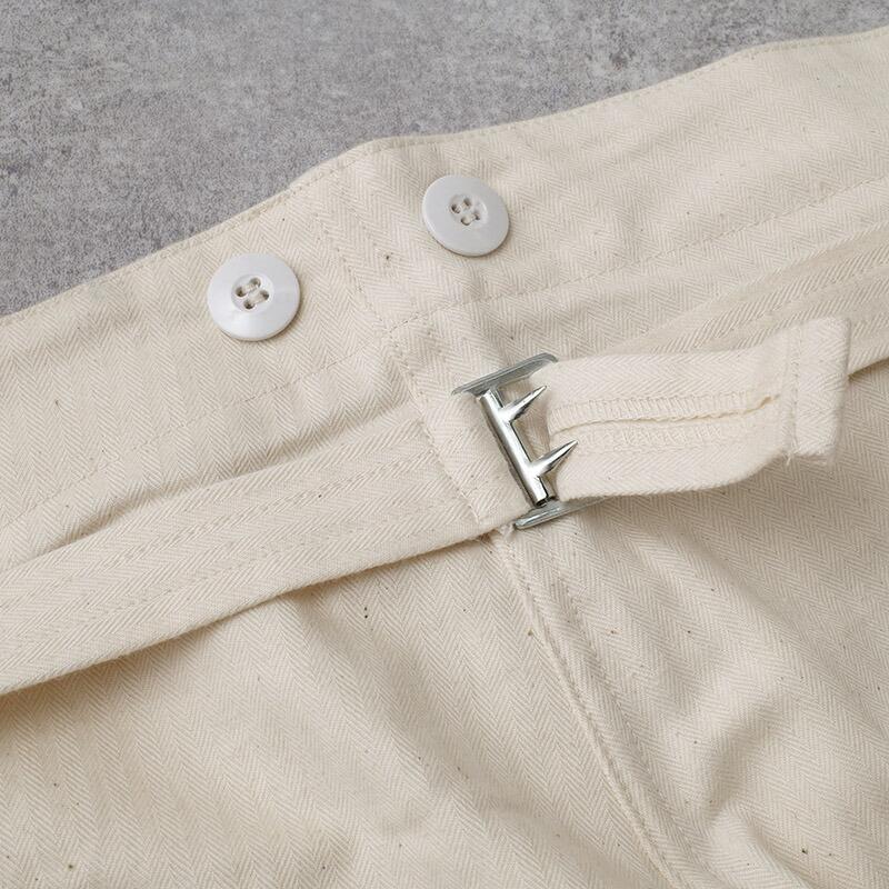 ドイツ軍 ワークパンツ HBT ナチュラル デッドストック PP498NN BW