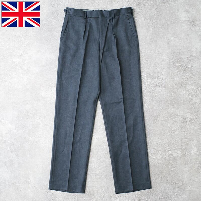 イギリス軍 RAF No.2 ドレスパンツ ウールポリエステル素材 ネイビー