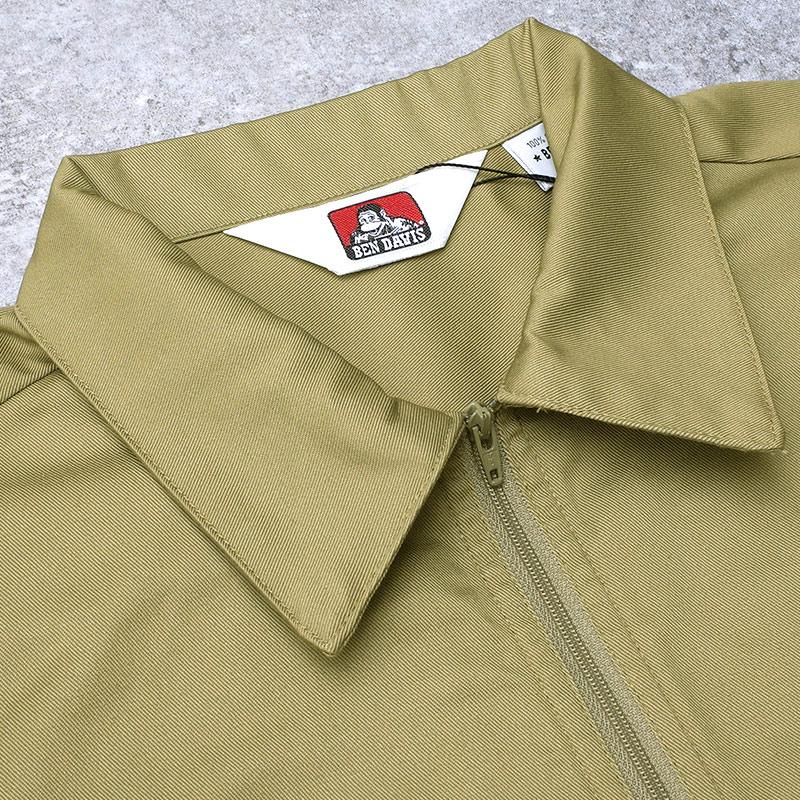 BEN DAVIS ベンデイビス #ND-26580025 1/2 ジップ 半袖 シャツハーフ
