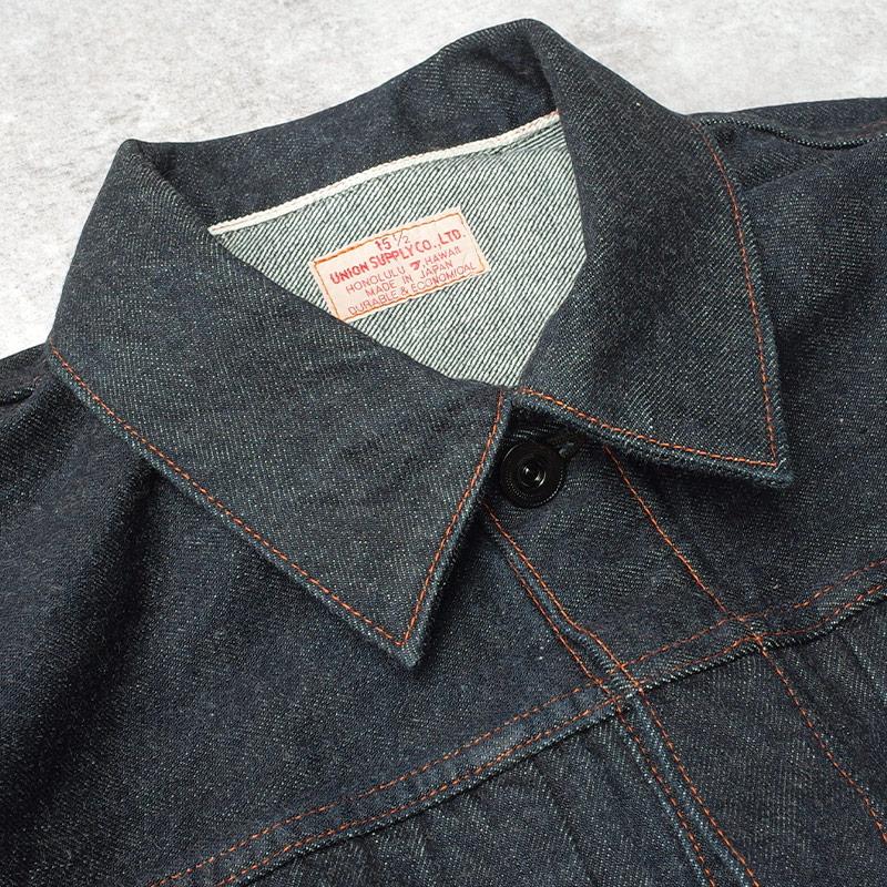 UNION SUPPLY ユニオンサプライ #US15905 長袖 12.5oz. グレードワンアヒナ ワークジャケットメンズ 男性 デニム ジャケット ジージャン アウター 春 秋 冬 ロの画像