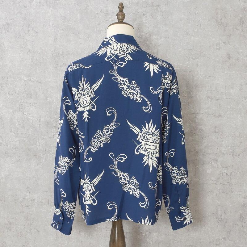 SUNSURF サンサーフ #SS29601 長袖 レーヨン アロハシャツ『