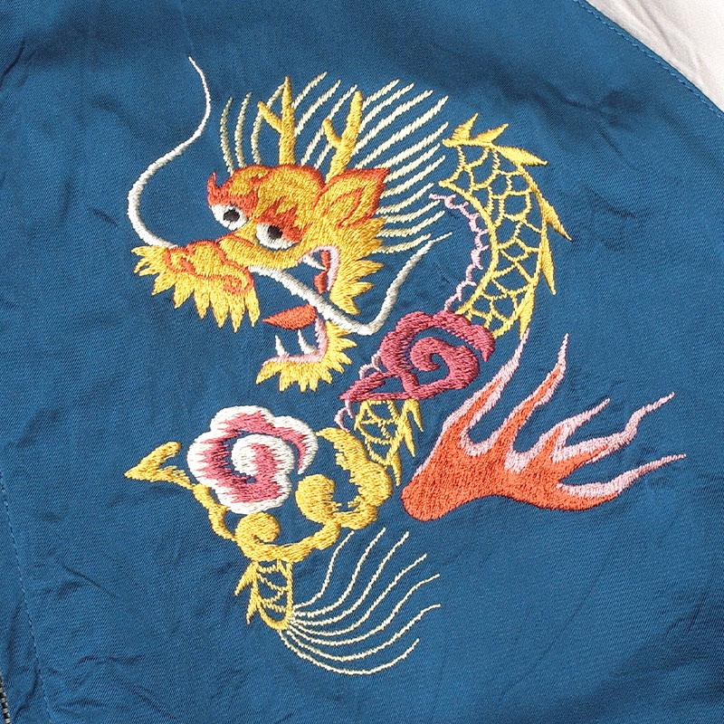 TAILORTOYO テーラー東洋 #TT15911 Late 1940s Style アセテート リバーシブル スカジャン KOSHO & CO.スペシャルエディション『EAGLE＆DRAGON×JAPAN MAP』の画像