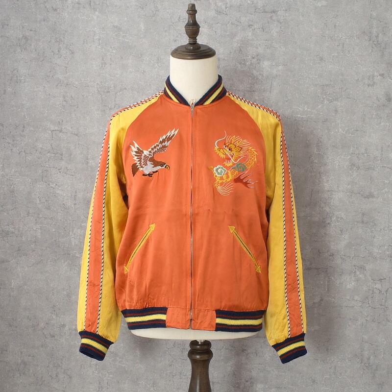 TAILORTOYO テーラー東洋 #TT15911 Late 1940s Style アセテート リバーシブル スカジャン KOSHO & CO.スペシャルエディション『EAGLE＆DRAGON×JAPAN MAP』の画像