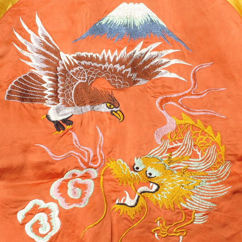 TAILORTOYO テーラー東洋 #TT15911 Late 1940s Style アセテート リバーシブル スカジャン KOSHO & CO.スペシャルエディション『EAGLE＆DRAGON×JAPAN MAP』の画像