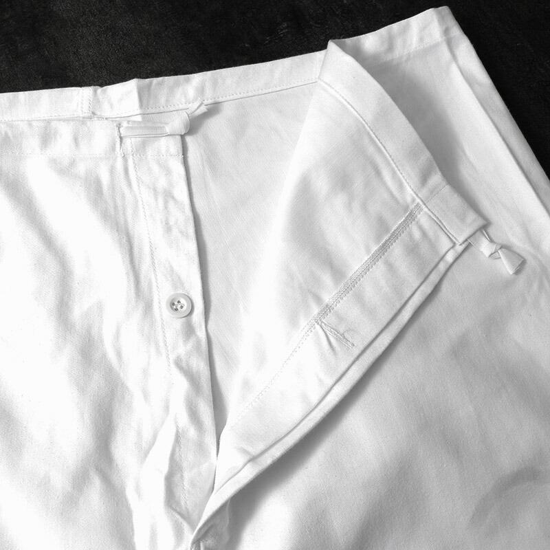 50s ワークパンツ ホワイト Wender&Goldstein デッドストック イタリア軍 MM ワークパンツ ホワイト デッドストック PP506NN 海軍