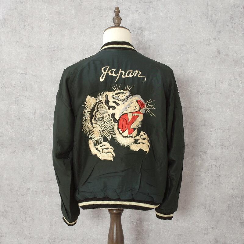 TAILORTOYO テーラー東洋 #TT15878 Mid 1950s Style アセテート リバーシブル スカジャン『TIGER HEAD×CHEVY LOVER』エイジングモデルメンズ 男性 アウター ブの画像