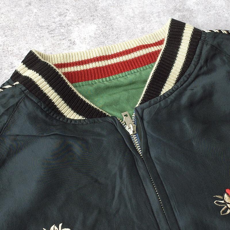 TAILORTOYO テーラー東洋 #TT15878 Mid 1950s Style アセテート リバーシブル スカジャン『TIGER HEAD×CHEVY LOVER』エイジングモデルメンズ 男性 アウター ブの画像