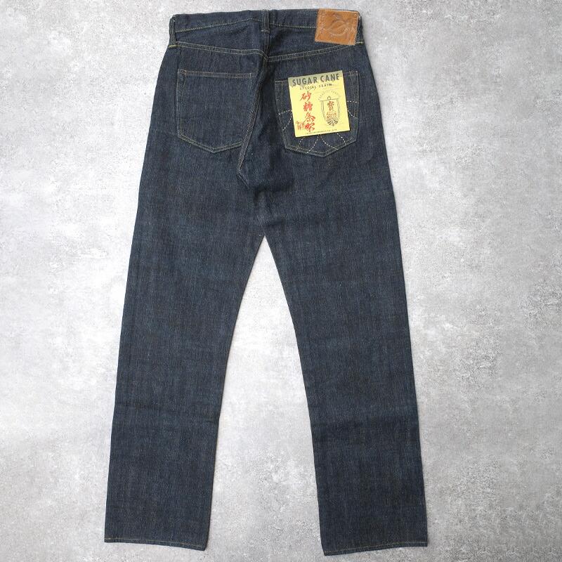 SUGARCANE シュガーケーン #SC40401A 砂糖黍製 14oz. HAWAII 藍混右綾 デニムパンツ メンズ 男性 ジーンズ ジーパン ズボン ボタンフライ カジュアル アメカジの画像