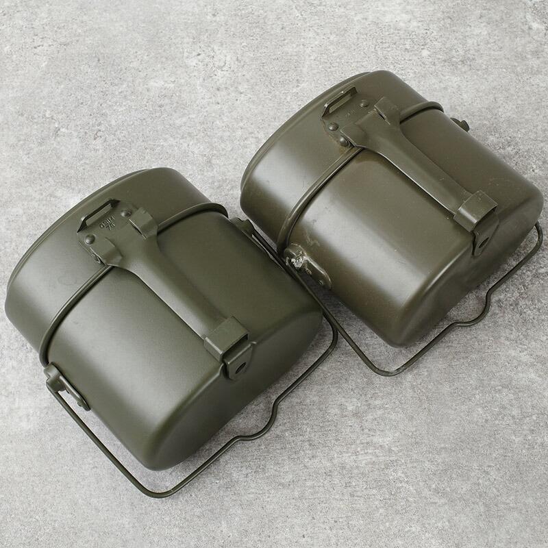 ドイツ軍 アルミ メスキット 3ピース オリーブ デッドストック EE823NN