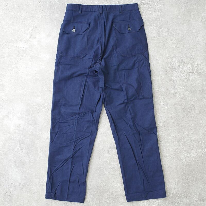 スウェーデン軍 70s メカニックパンツ ネイビー 5ポケット デッド