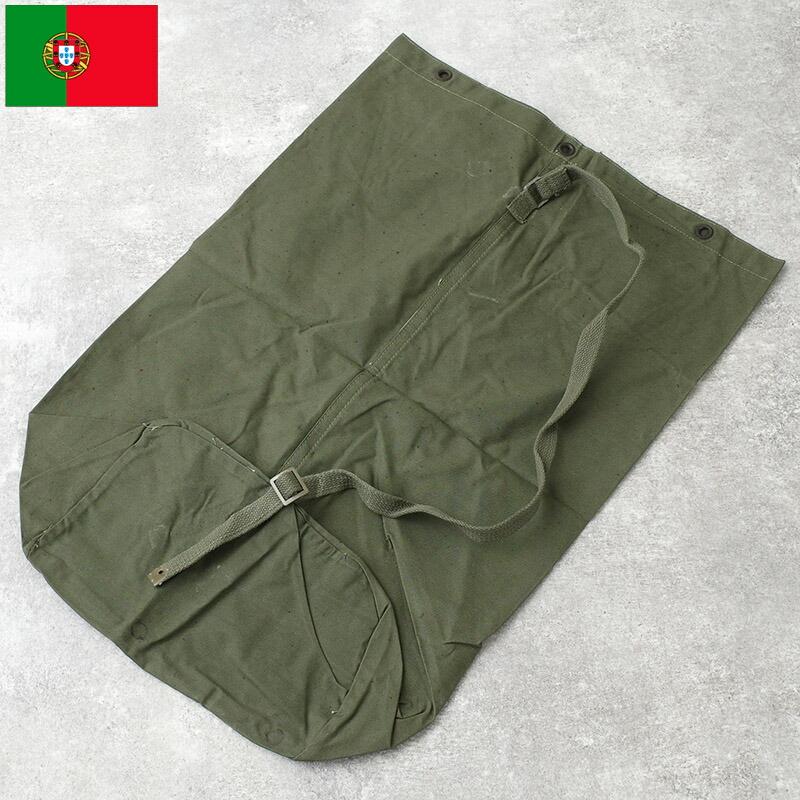 メール便可 ポルトガル軍 ダッフルバッグ オリーブ デッドストック