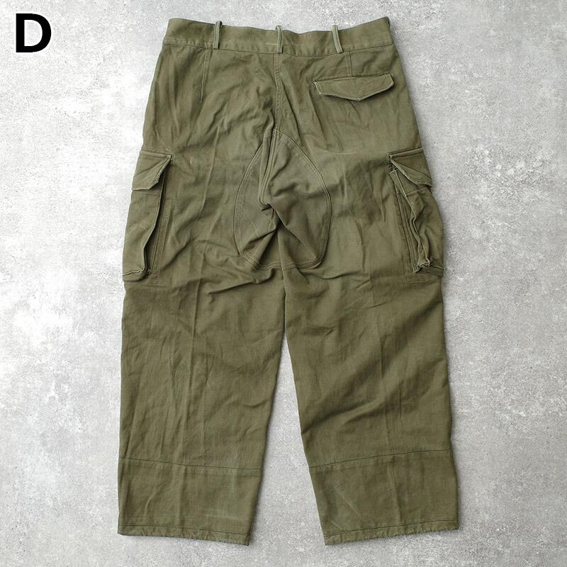 ドイツ軍 60s フィールド カーゴパンツ HBT オリーブ USED PP513NN