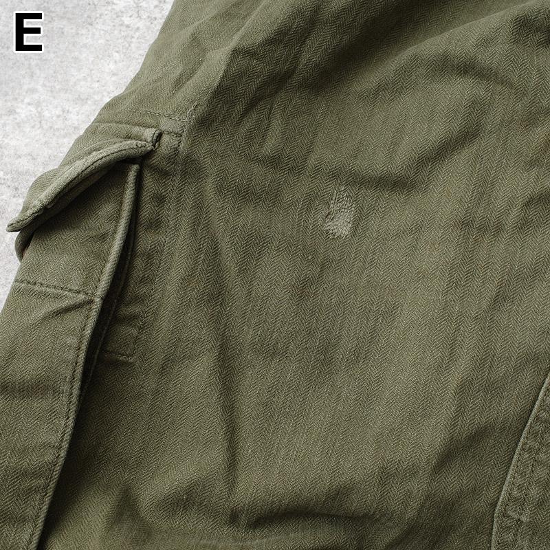 ドイツ軍 60s フィールド カーゴパンツ HBT オリーブ USED PP513NN