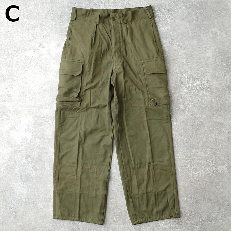 ドイツ軍 60s フィールド カーゴパンツ HBT オリーブ USED PP513NN