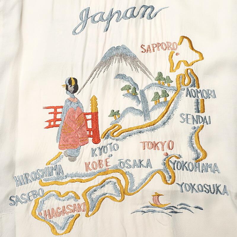 XL TAILOR TOYO SUKA BOWLINGSHIRT 和柄 龍 地図 TAILOR TOYO TAILORTOYO テーラー東洋 #TT39699 半袖 スカシャツ