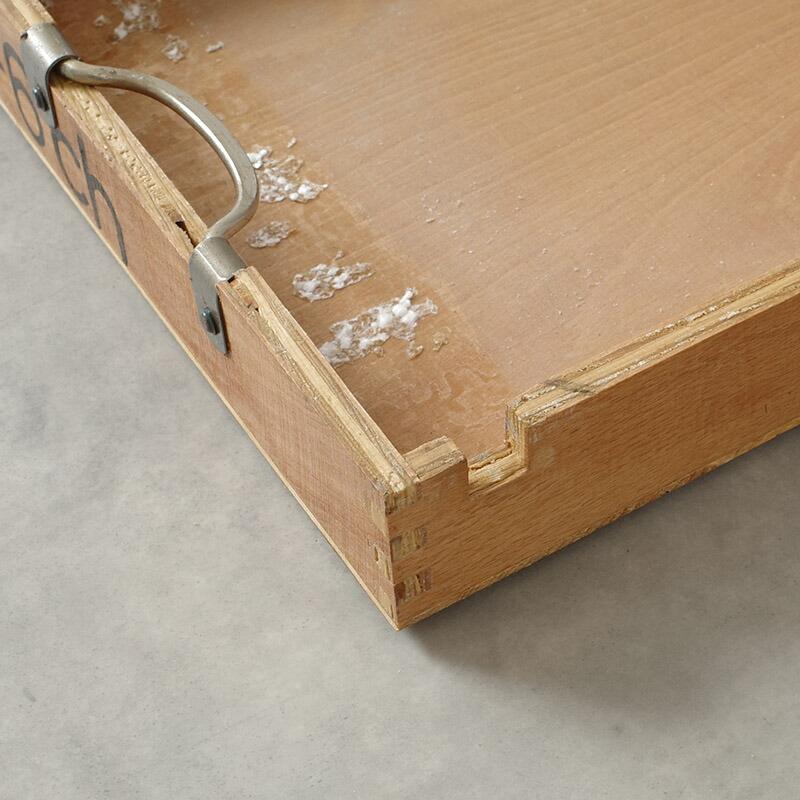 チェコ軍 ウッド ストックボックス 取っ手付き 25x34.5x5cm USED