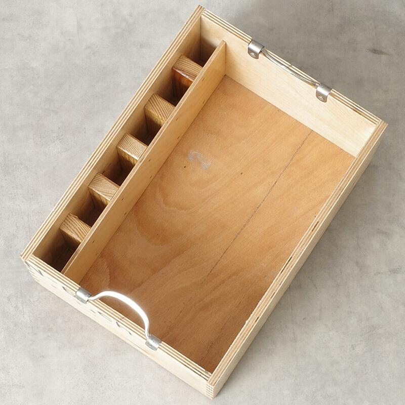 チェコ軍 ウッド ストックボックス 取っ手付き 25x34x15cm USED