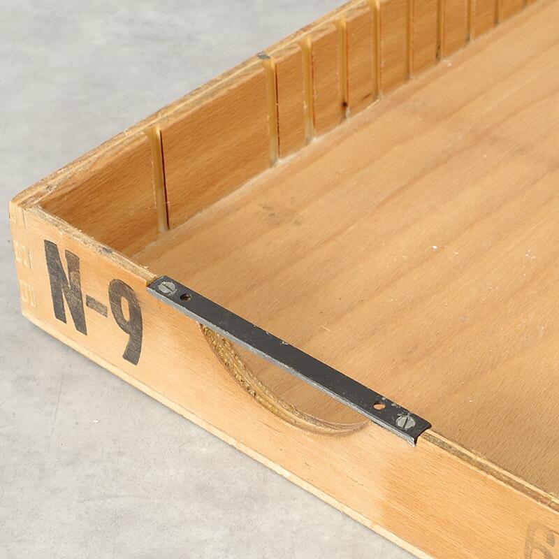 チェコ軍 ウッド ストックボックス 取っ手なし 24x44.5x5cm USED