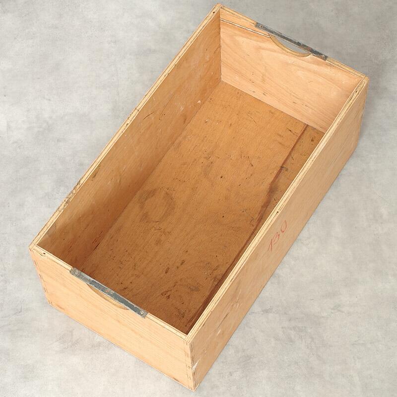 チェコ軍 ウッド ストックボックス 取っ手なし 24x44.5x18cm USED