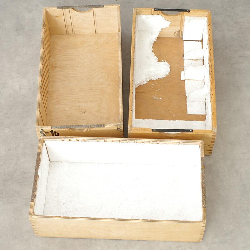 チェコ軍 ウッド ストックボックス 取っ手なし 24x44.5x13cm USED