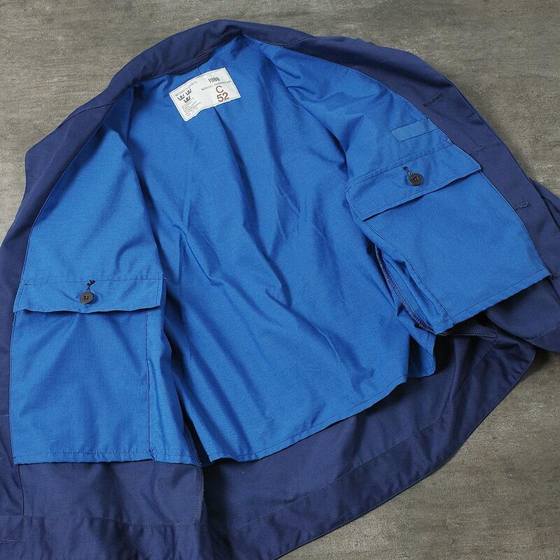 スウェーデン軍 80s ワークジャケット ネイビー 裏地付き USED SWD