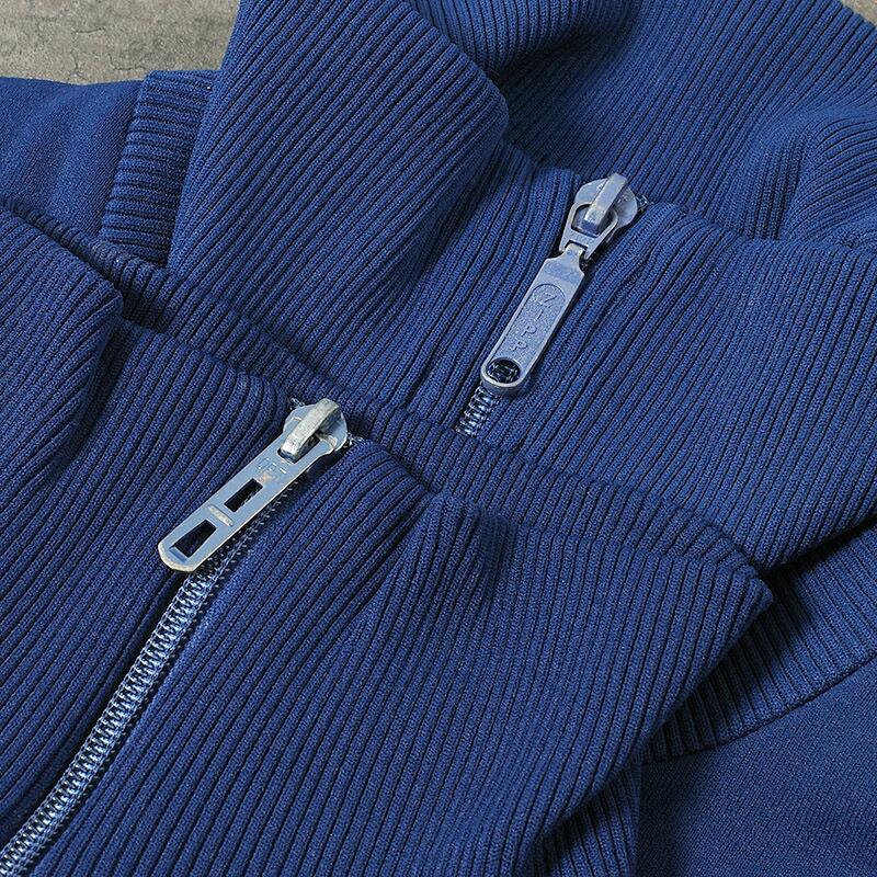 ドイツ軍 60s トレーニング ジムジャケット ネイビー単色 USED JJ431UN