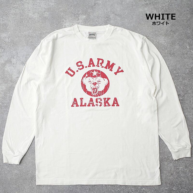 HOUSTON ヒューストン #22477 長袖 ピグメントプリント Tシャツ『U.S.ARMY』メンズ 男性 ティーシャツ トップス ロングスリーブ カジュアル アメカジ 春 秋 冬 | HOUSTON | 03