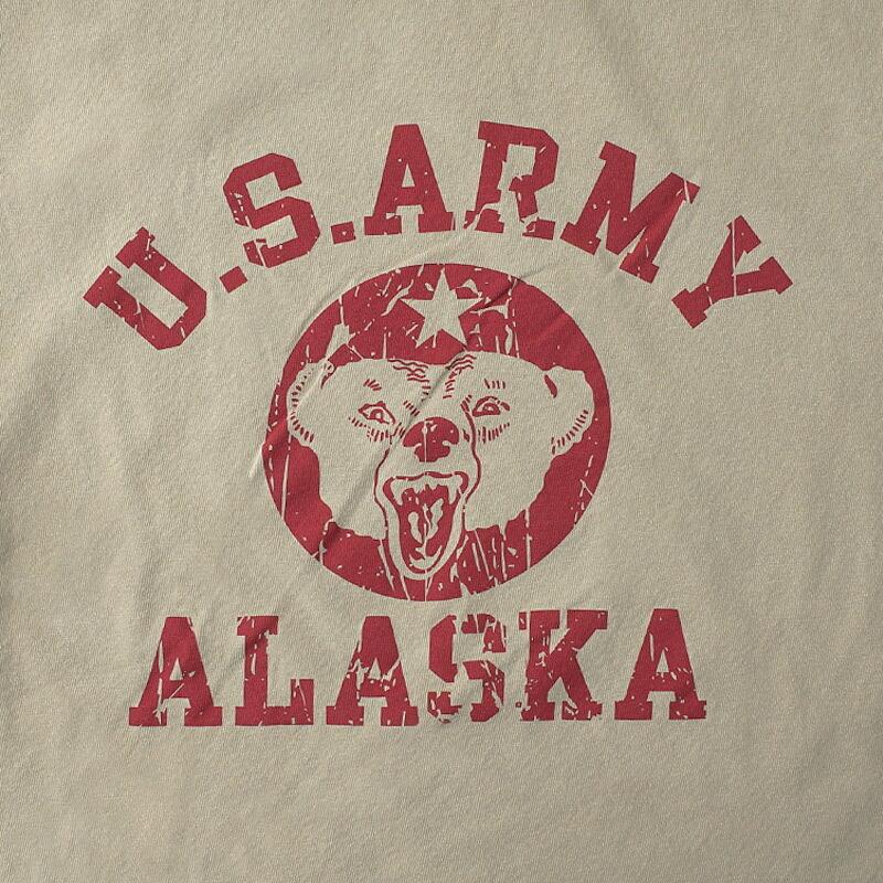 HOUSTON ヒューストン #22477 長袖 ピグメントプリント Tシャツ『U.S.ARMY』メンズ 男性 ティーシャツ トップス ロングスリーブ カジュアル アメカジ 春 秋 冬 | HOUSTON | 07