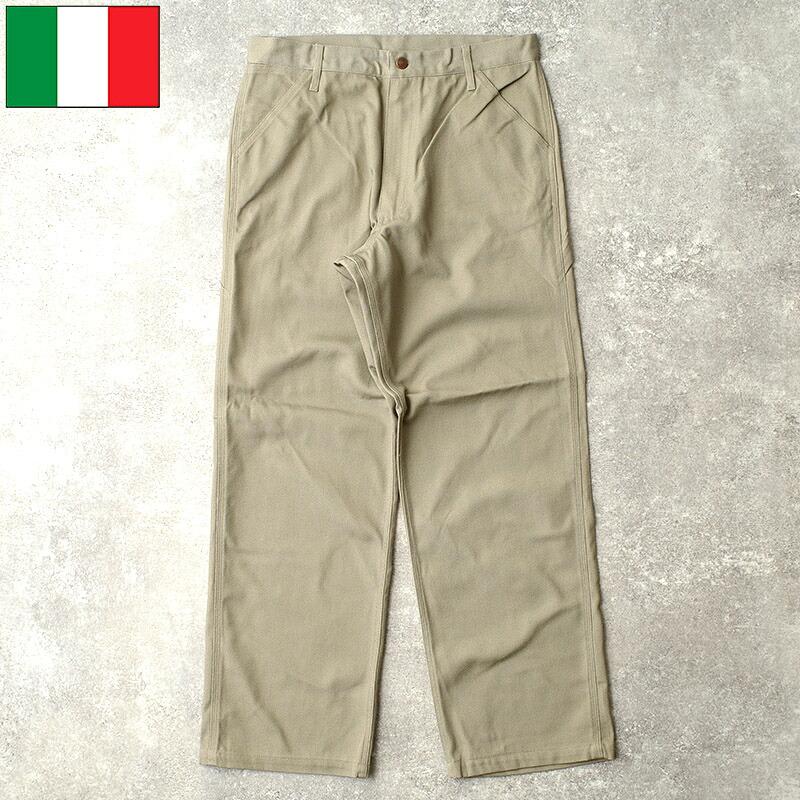 イタリア軍 MM ワークパンツ グレー デッドストック PP519NN 海軍 NAVY