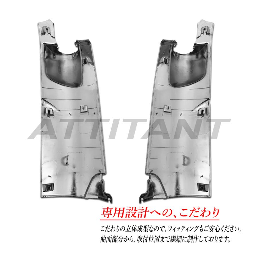 デュトロ 標準 鏡面 メッキ コーナーパネル ピラー無し専用 左右セット