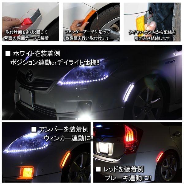汎用 LEDフェンダーマーカー サイドマーカー ウィンカー 18灯