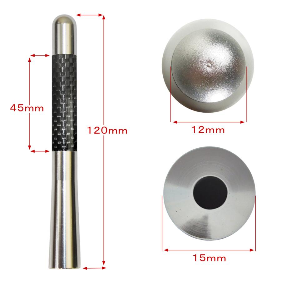 ムーヴ カスタム L175S L185S ショートアンテナ 純正交換