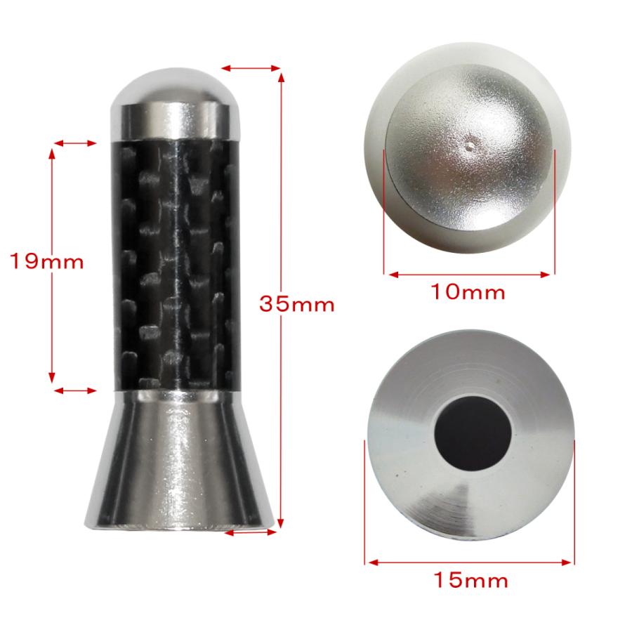 ムーヴ カスタム L175S L185S ショートアンテナ 純正交換