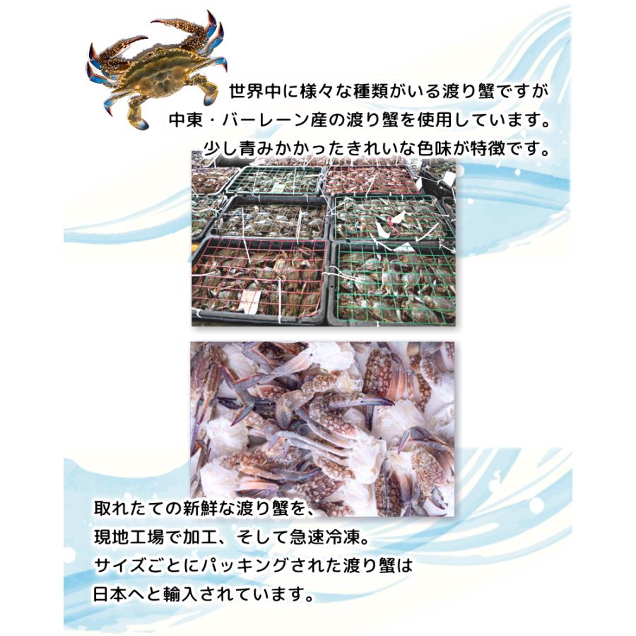 切り ワタリガニ 1kg 約31肩〜40肩入 SSサイズ 渡り蟹 切りガニ
