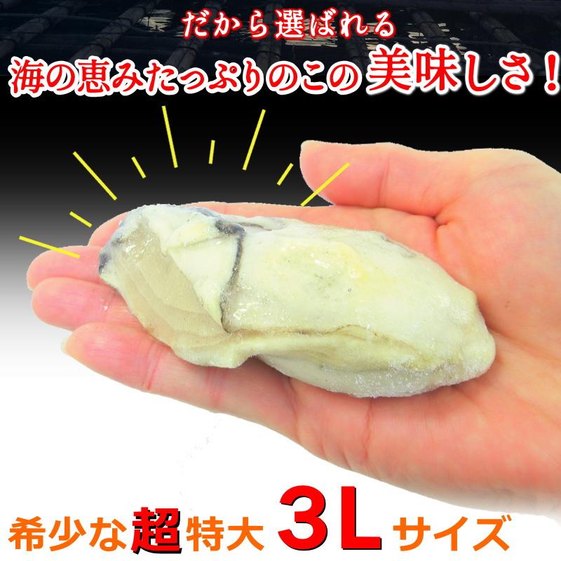 カキ むき身 3Lサイズ 1kg 約25粒前後 広島県産 牡蠣 かき 剥きカキ