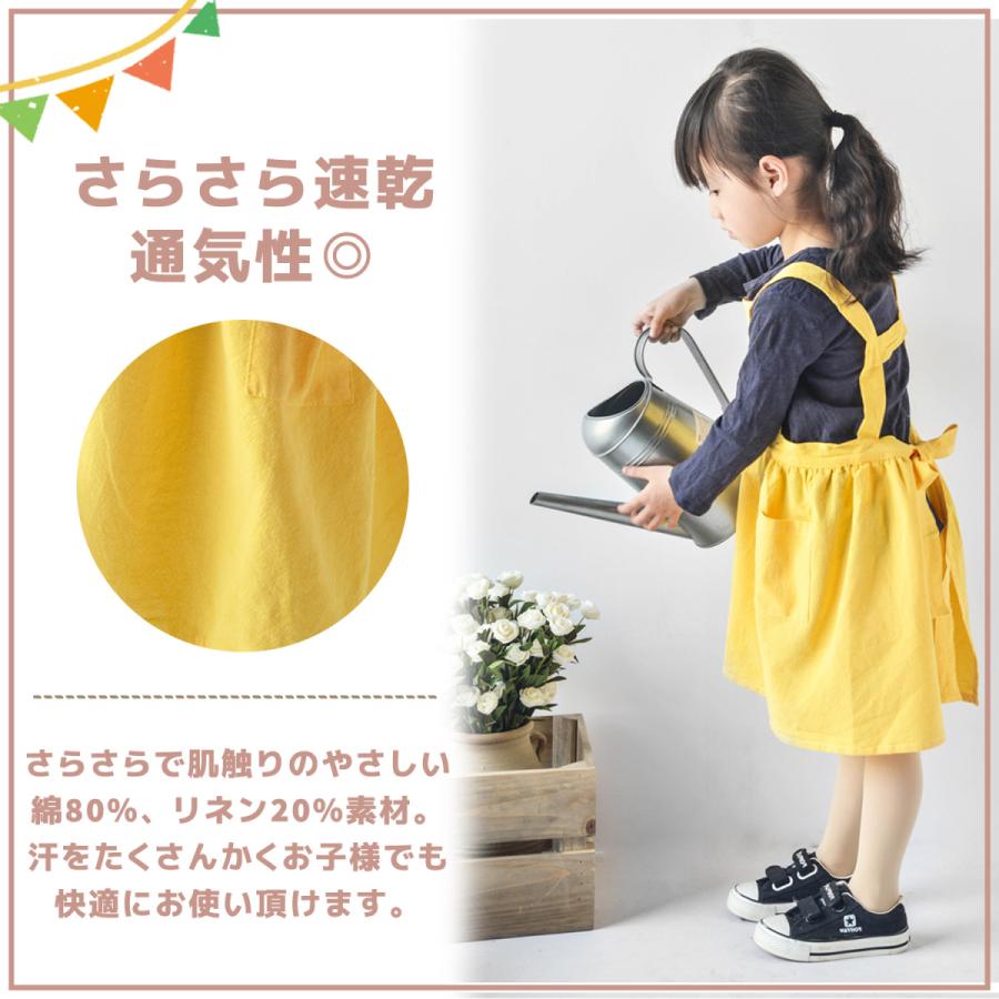 kidsagogo 2025ss エプロンワンピース　新品　未使用 kelen ケレン 2way Vネック エプロン ワンピース “YONGI