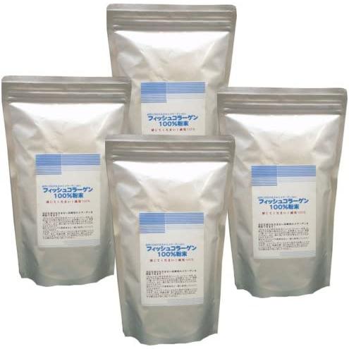 国産 フィッシュコラーゲン 100％粉末 (500g×3個セット＋1個おまけ)2kg コラーゲンペプチド の商品画像