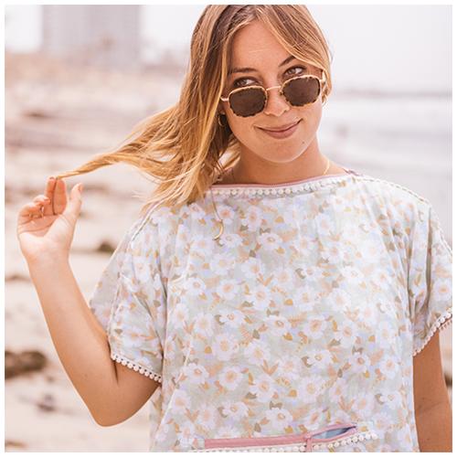 サーフィン お着替えポンチョ Sesh Sun：Krissy MAKA-HOU マカホー