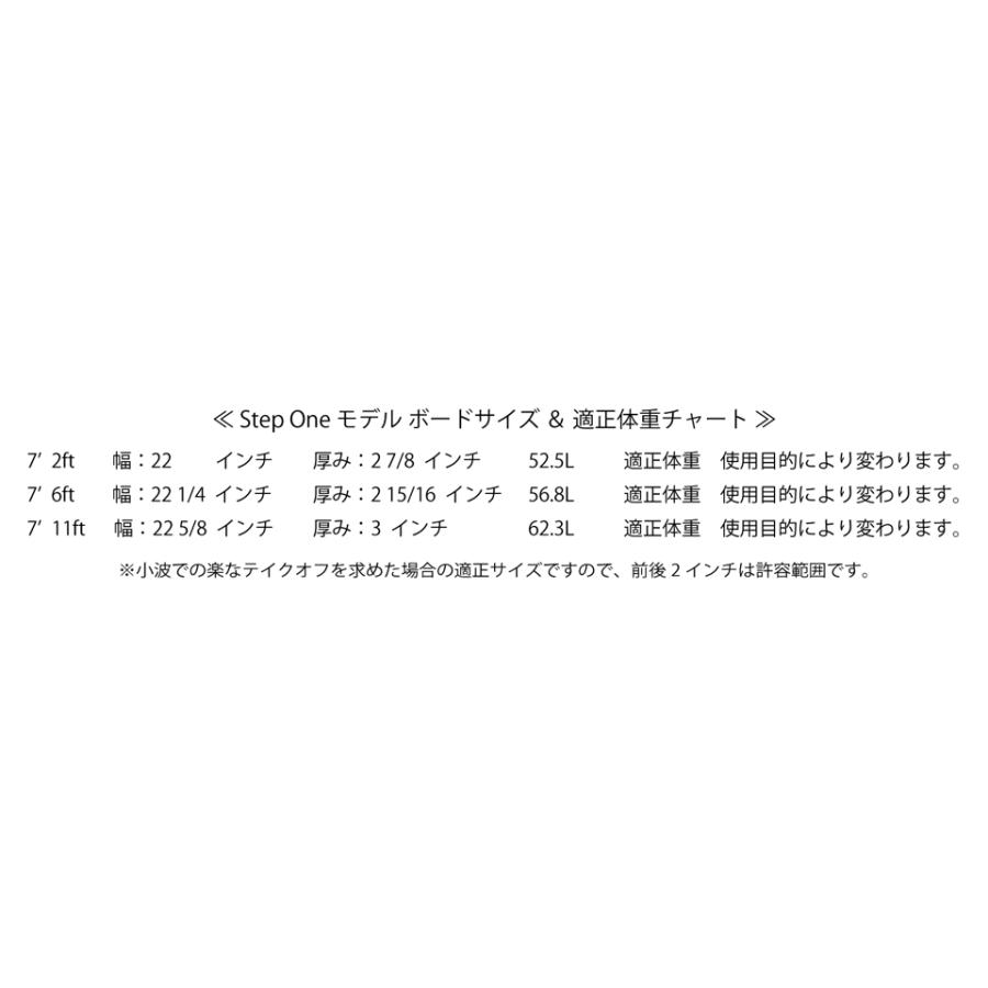 公式 グッズ 『Step One / ステップワン』711ft 誰でも簡単に楽しめる、ミッドレングス初心者の方におすすめのボード！ 【I1037048545】(37440円)
