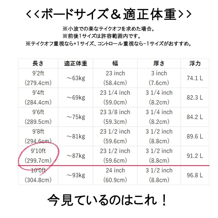 初心者向けロングボード「TIP」9.10ft とにかく楽にたくさん乗れる