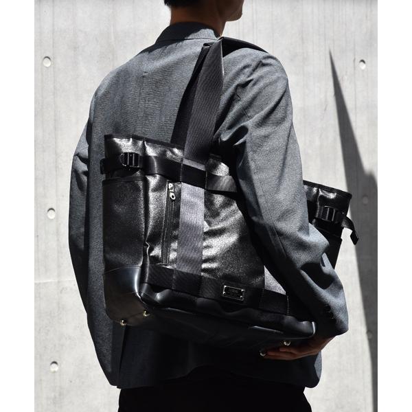 SEAL 森野帆布コラボ／ビジネストートバッグ 防水 本革 日本製 : SEAL