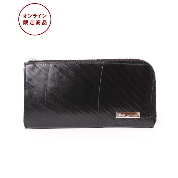 【新品未使用品】防水 SEAL シール L字ファスナー ウォレット 長財布　黒 SEAL ウォレット 財布 メンズ SEAL L字ファスナーロングウォレット