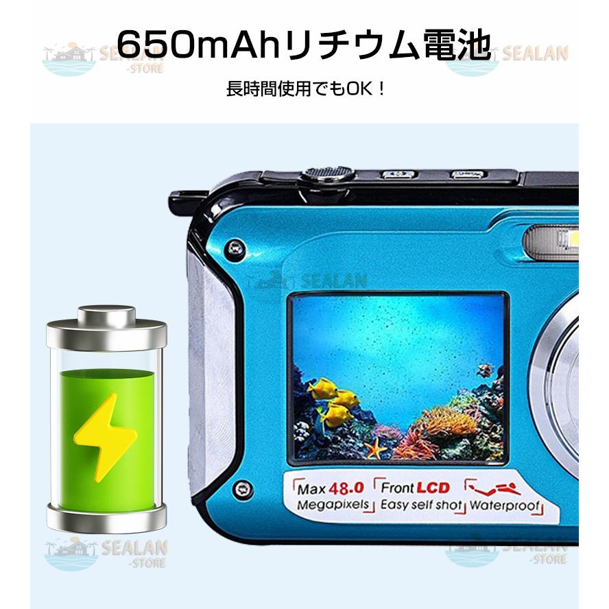 アクションカメラ 4K 4800万画素数 デジカメ 防水 水中カメラ アクションカメラ 4K 4800万画素数 デジカメ 防水 水中カメラ