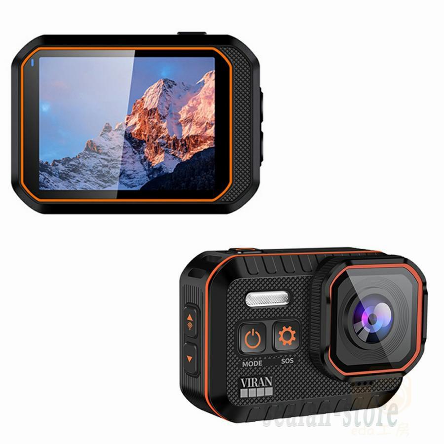 アクションカメラ 水中カメラ 4K 4000万画素 バイク 小型 ウェアラブル 